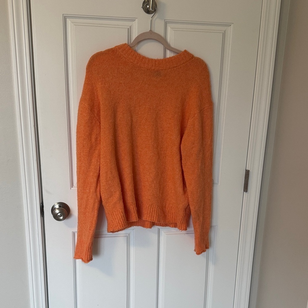 American Eagle Outfitters Orange  Crewneck Spring Sweater